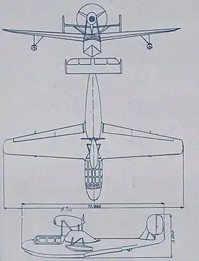 vue en plan de l’avion