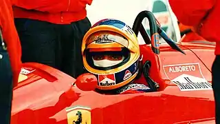 Michele Alboreto en 1987.