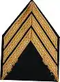 Insigne sergent-chef : tenue de parade.