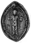Sceau de Nivard, abbé de Saint-Bénigne.