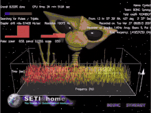 Description de l'image SETI@home custom background and logo screensaver.gif.