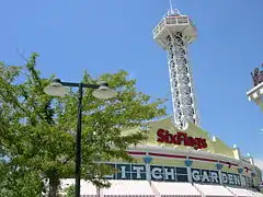 Entrée du parc lors de sa gouvernance par Six Flags.