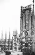 La Sagrada Família en 1928.