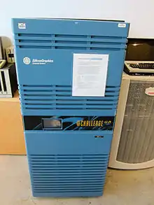 Superordinateur Power Challenge de couleur bleu.