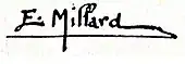 signature d'Ernest Jean-Marie Millard