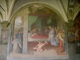 Il Beato Reginaldo prende gli abiti domenicani, cloître de Sant'Antonino (Santa Maria Novella)
