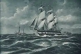 illustration de SMS Niobe (1861)