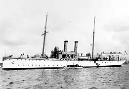 Le Panther, petit navire de guerre allemand.