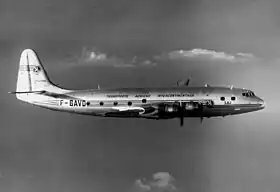 Un Armagnac des Transports aériens intercontinentaux en vol vers 1953
