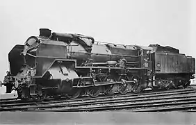 Ancienne photo SNCF d'une 150 P.