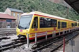 Livrée spéciale du train jaune.