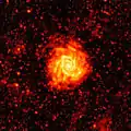 M74 à une longueur d'onde de 250 microns par le télescope spatial Herschel.