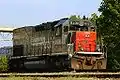 Locomotive diesel type EMD SD45 aux couleurs de la Southern Pacific.