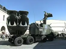 Un MAZ-543M, sans les missiles