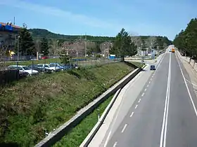 La route européenne 846 près deSan Giovanni in Fiore.