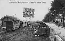 La gare de Saint-Germain-Laxis au début des années 1920