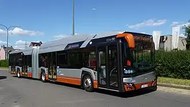 Solaris Urbino IV Electric de la STIB.