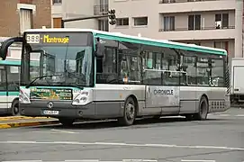 Bus de la RATP, en février 2012.