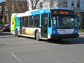 Nova LFS de 3e génération de la Société de transport de Montréal. N'est plus en production.