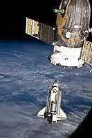 En approche de l'ISS