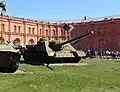 SU-100. Musée historique militaire de l'artillerie, des troupes du génie et du corps des transmissions de Saint-Pétersbourg