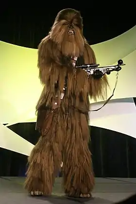 Cosplay de Chewbacca, wookiee le plus connu.
