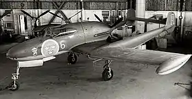 Saab J-21 (1943) avant son équipement avec des turboréacteurs.