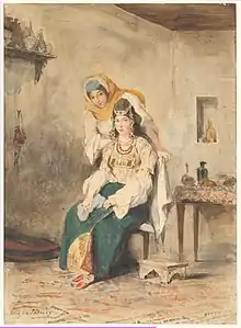 Saadaépouse d'Abraham Ben-Chimolet Préciada, une de leurs filles'1832, Metropolitan Museum, New York