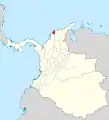 La province de Sabanilla en 1855.