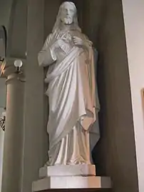 Statue du Sacré-Coeur de Jésus.