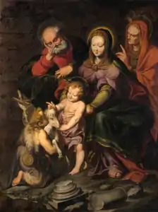 Sacra Famiglia con San Giovannino, collection privée.