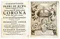 De sacra regni Hungariae Corona de Péter Révay (Pétri de Réwa) (1613)