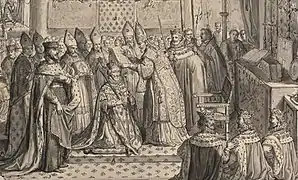 Sacre de Henri IV par Nicolas de Thou en 1594.