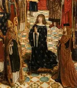 Guillaume Briçonnet couronne Louis XII dans la cathédrale de Reims.