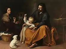 Sainte Famille à l'oiseau, Bartolomé Esteban Murillo (v. 1650), musée du Prado.