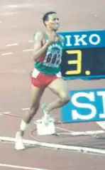 Saïd Aouita, athlète, ancien détenteur des records du monde du 1 500 m, 2 000 m, 3 000 m et 5 000 m.