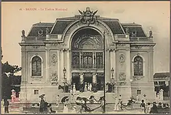 Façade extérieure en 1910.