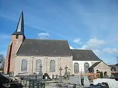 L'église de Sailly-Flibeaucourt.