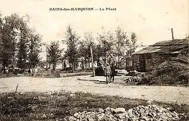 Ruines du village à l'issue de la guerre14-18.