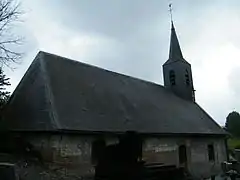 Côté nord de l'église.