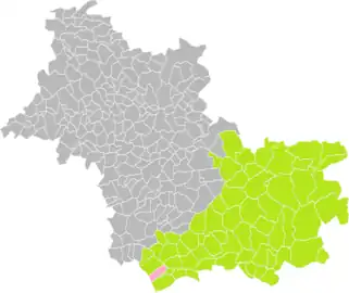 Saint-Aignan dans l'arrondissement de Romorantin-Lanthenay en 2016.