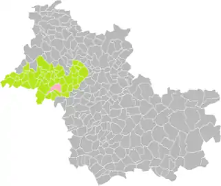 Saint-Amand-Longpré dans le canton de Montoire-sur-le-Loir en 2016.