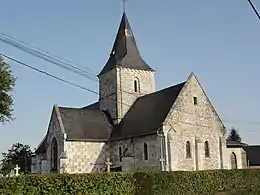 L'église coté chevet.