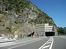 L'entrée du tunnel en venant de Eup.