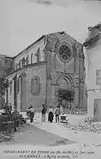 État de l'église de Saint-Cannat après le tremblement de terre de 1909.