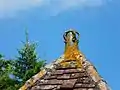 Épi de faîtage d'un pigeonnier à Saint-Capraise-de-Lalinde.