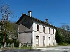 L'ancienne gare de Saint-Capraise-de-Lalinde.
