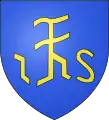 Blason de la famille de Saint-Chamas au Christogramme