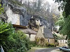 La falaise du roc de Saint-Cirq.