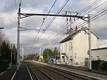 Vue de la gare, en direction des Aubrais - Orléans.